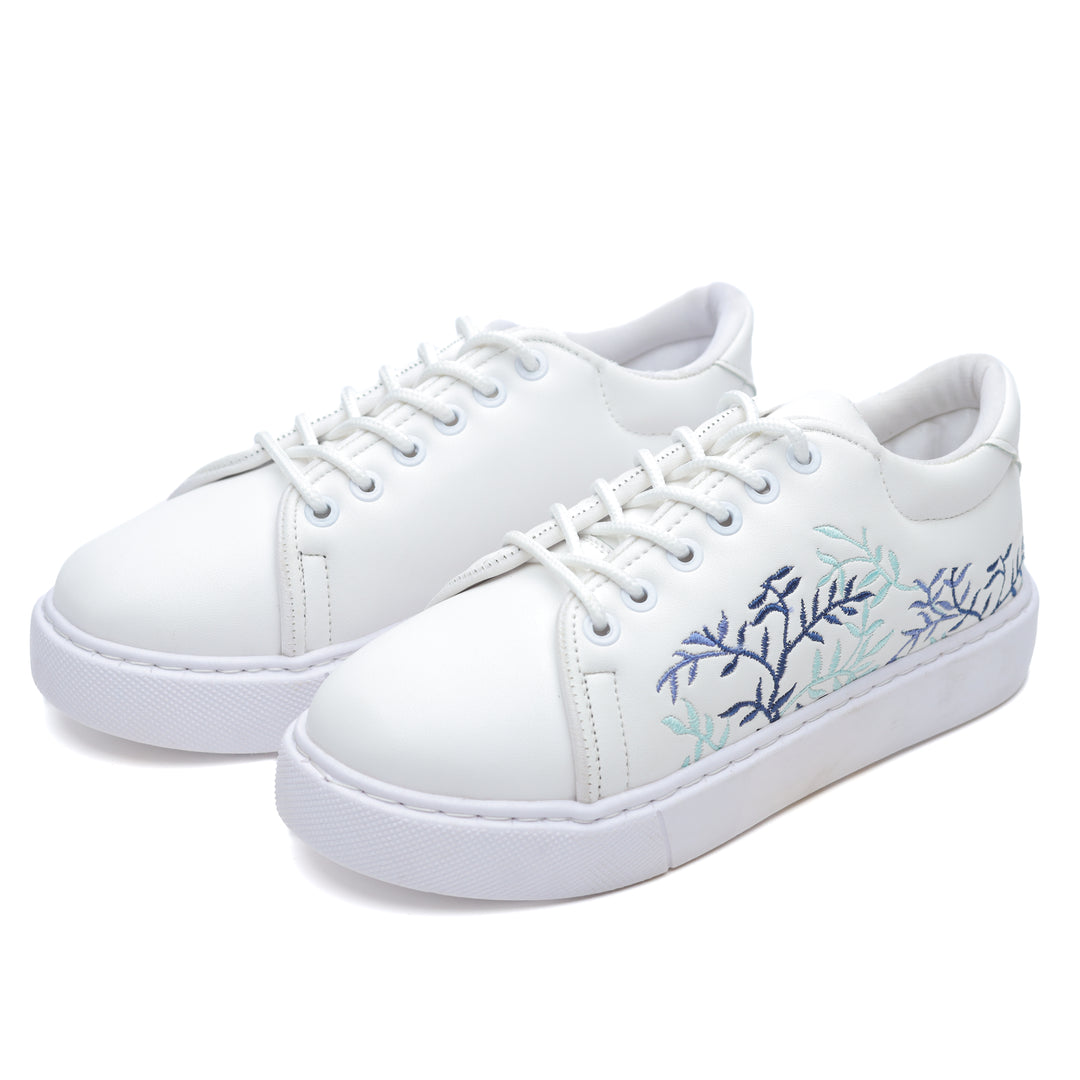 Leafy Quality Embroidered Sneakers