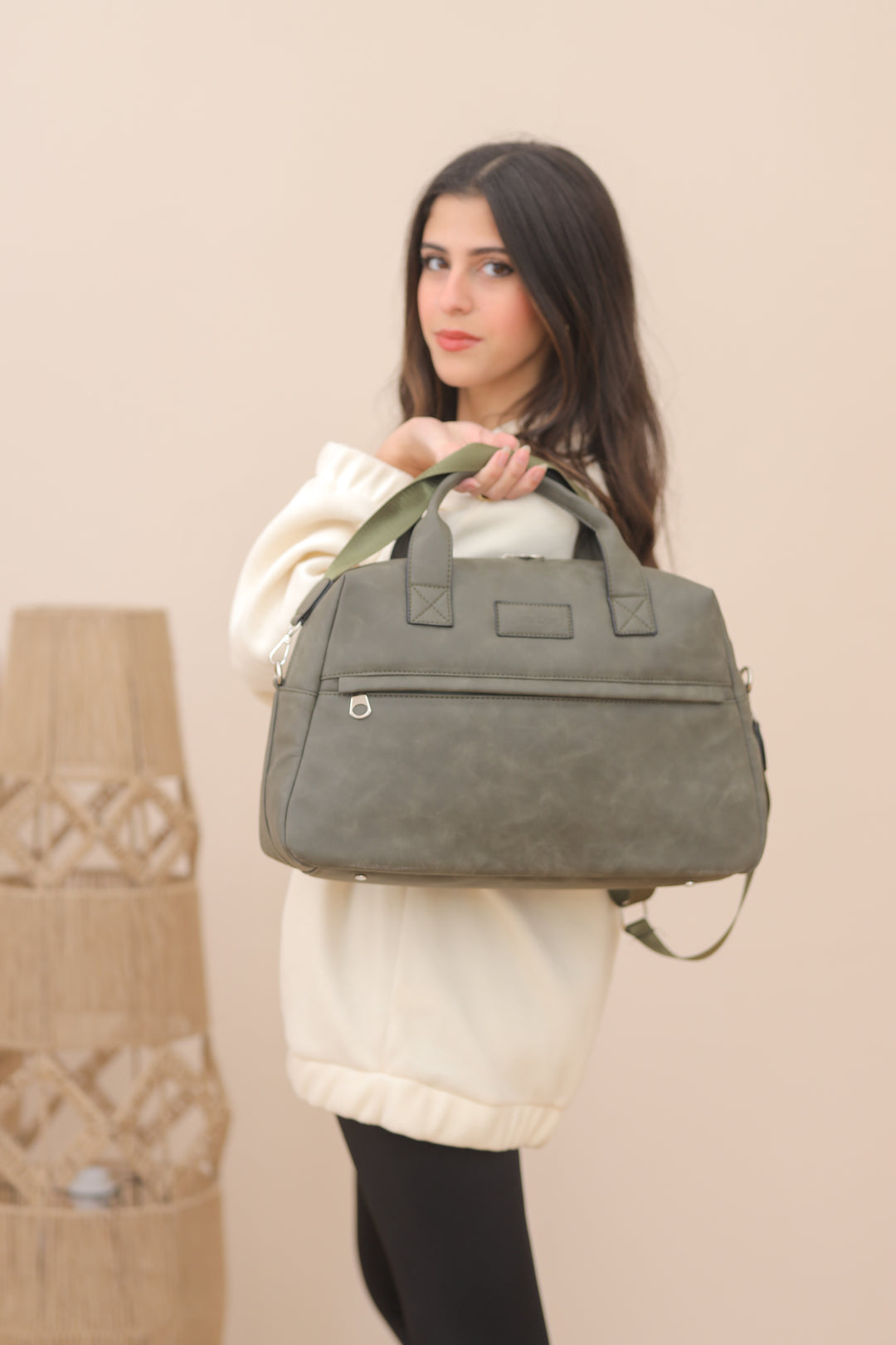 Havva Dose One-Day Trip & Gym Bag Olive Green