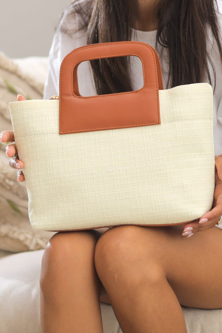 Havan and Beige square Bag