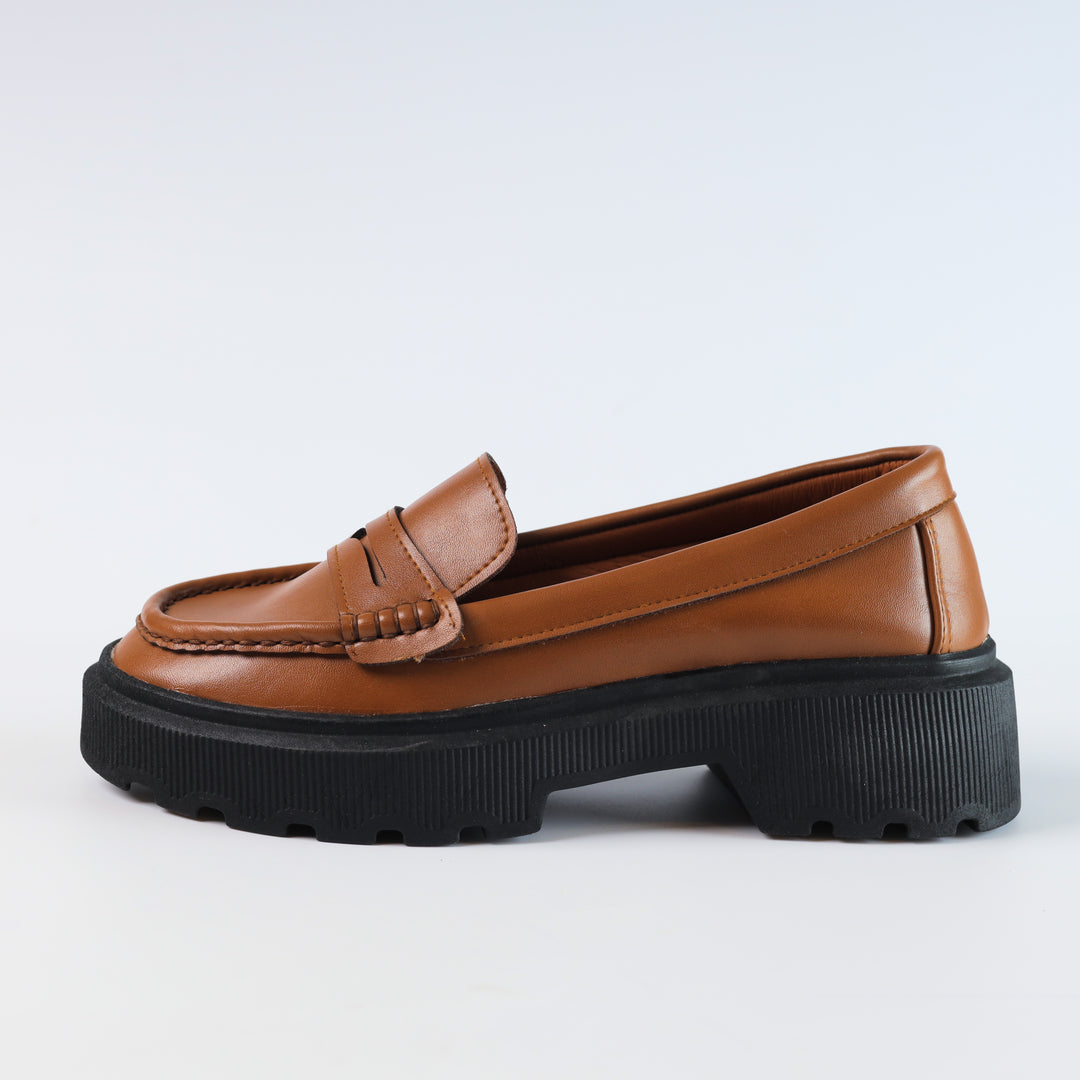 Quality Leather Chunky Loafers - Havan