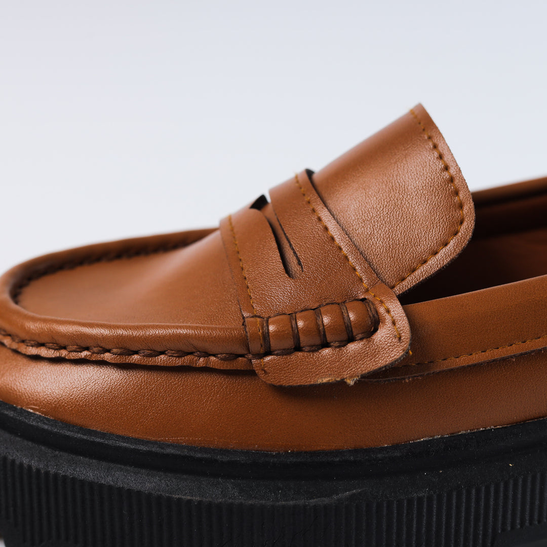 Quality Leather Chunky Loafers - Havan