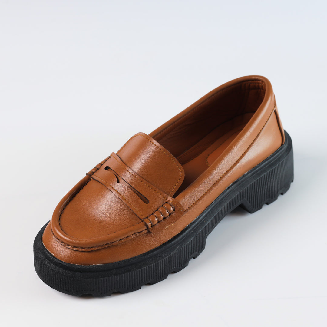 Quality Leather Chunky Loafers - Havan