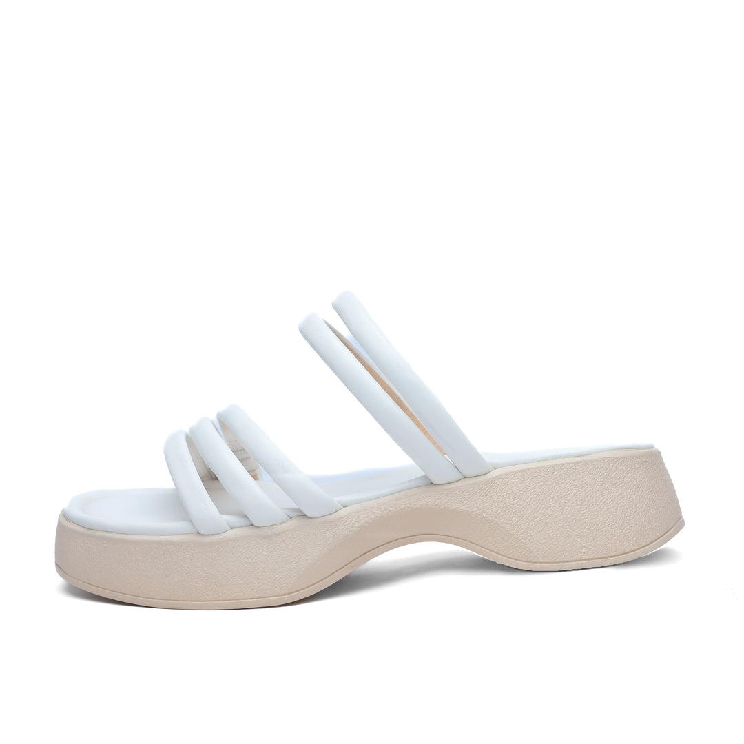 Elegance Stride Sandals White