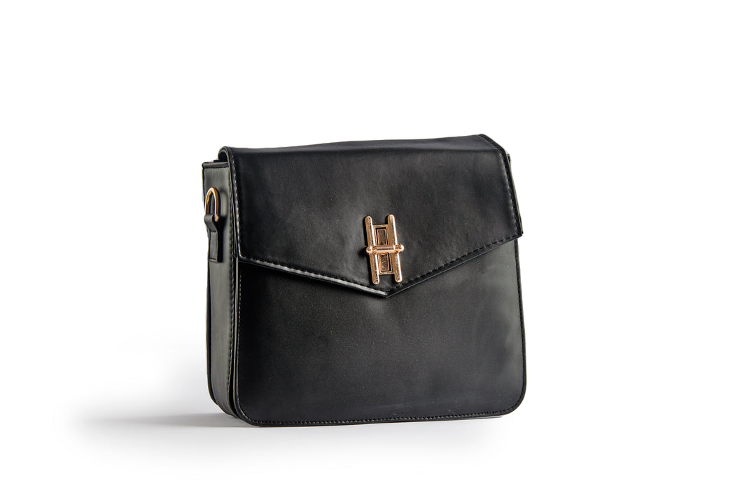 Şık | Stylish Strap Crossbag - Black