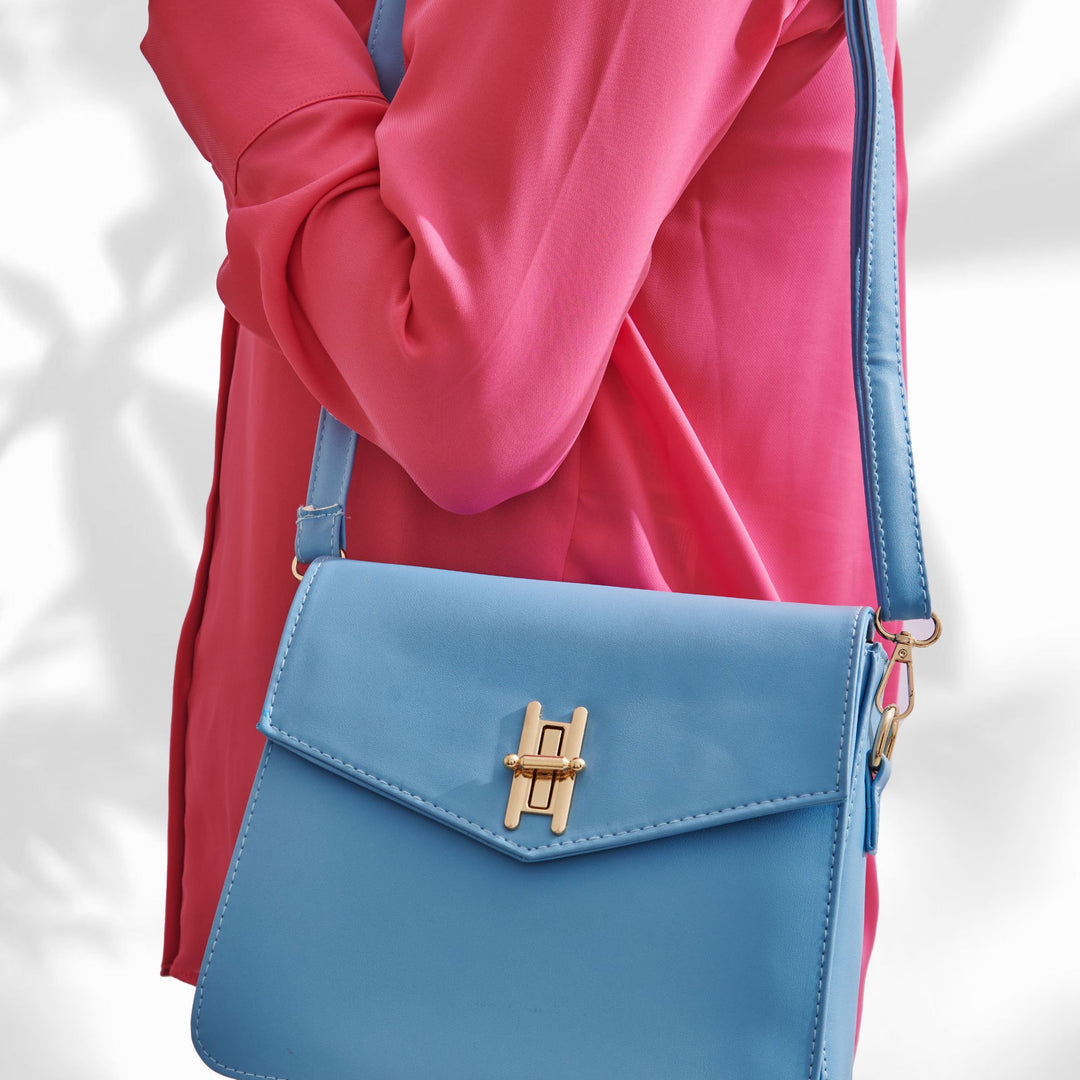 Şık | Stylish Strap Crossbag - Babyblue