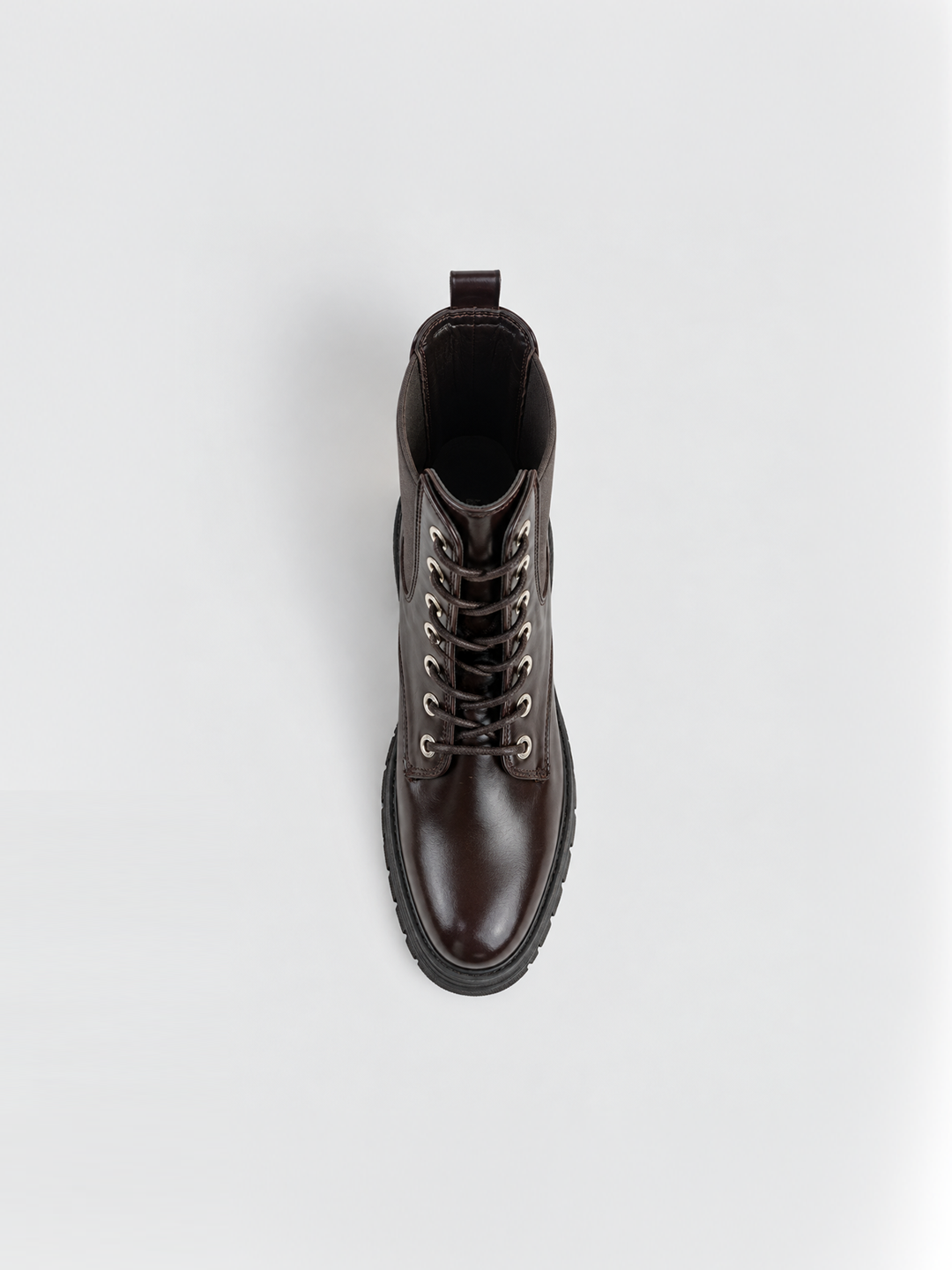 The Trooper Combat Boot Faux Leather – Brown