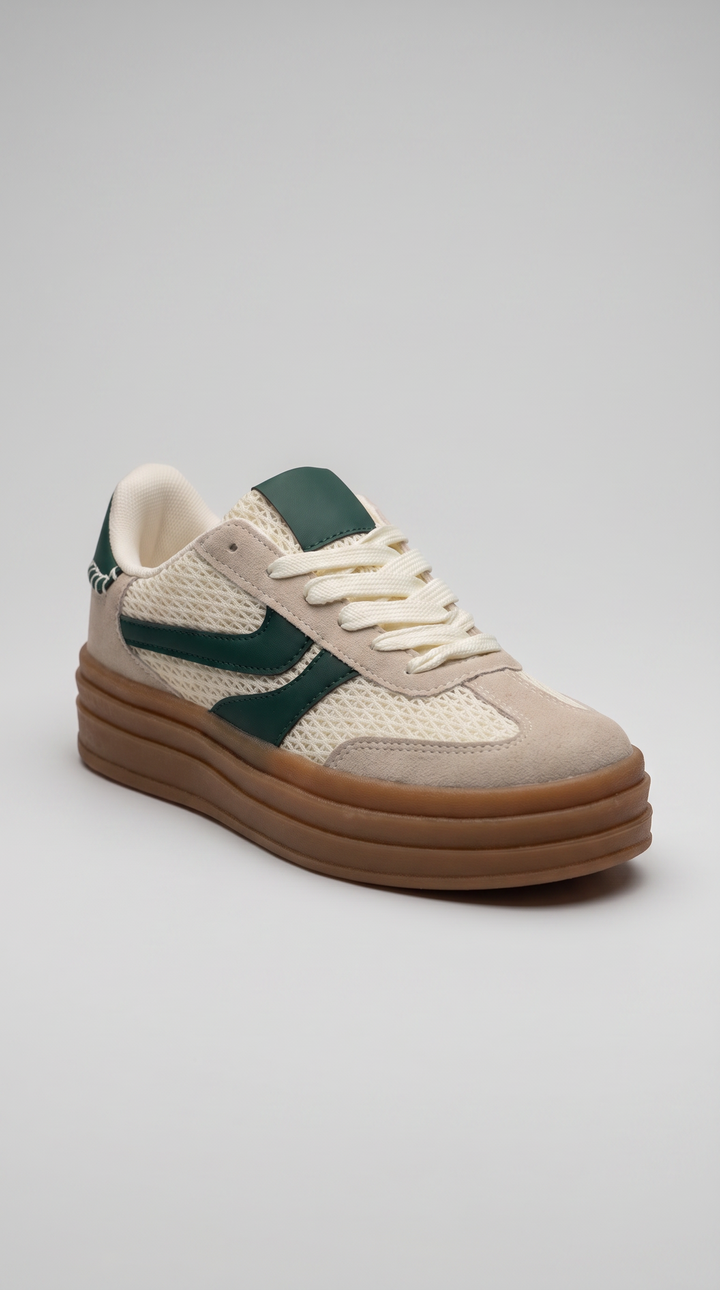 The Terra Forest Platform Sneaker - Green