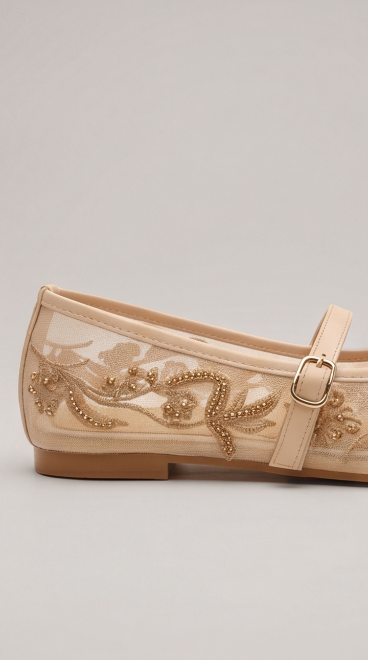 The Seraphina Mary Jane - Beige