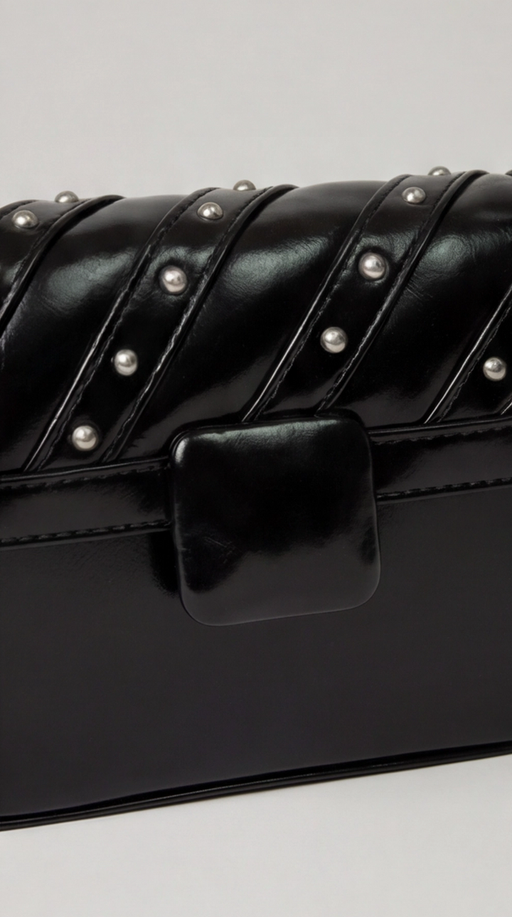 The Onyx Edge Crossbody - Black