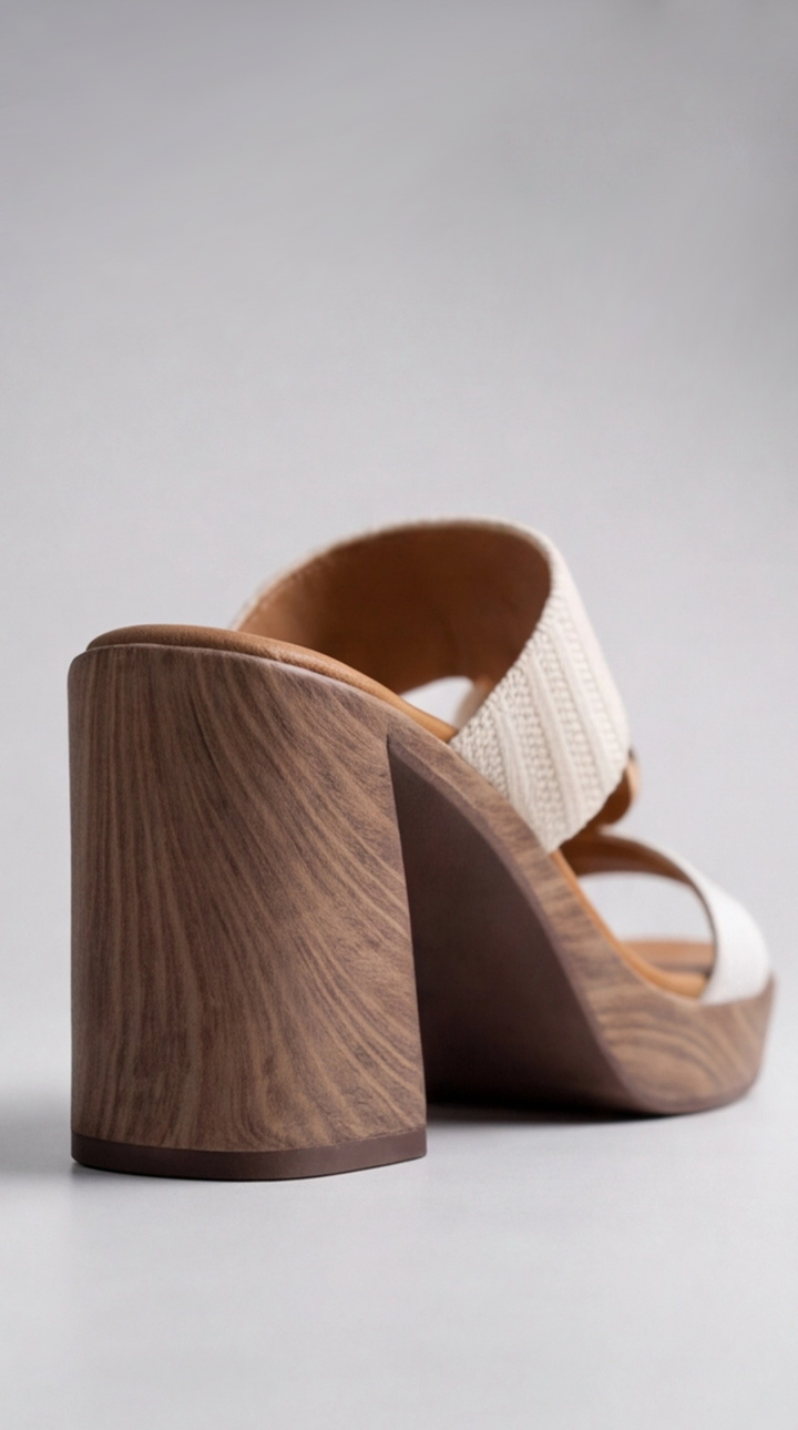 The Selene Artisan Mule - White