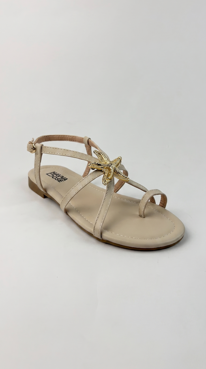 The Aurelia Star Sandal - Beige