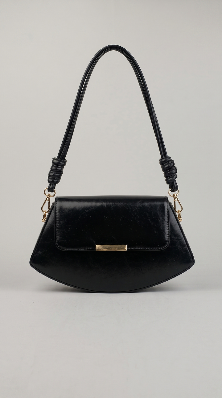 The Crescent Knot Bag - Black