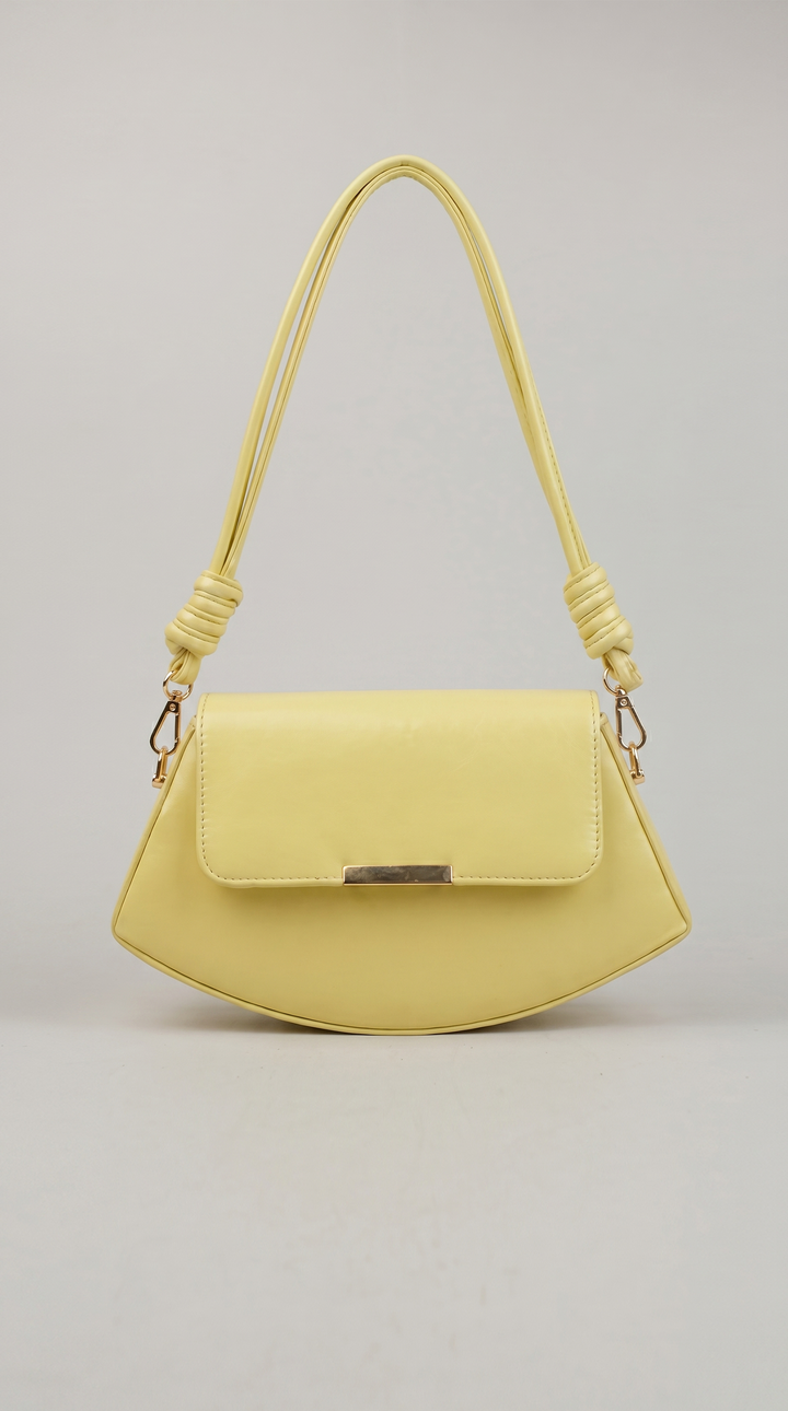 The Crescent Knot Bag - Light Pastel yellow