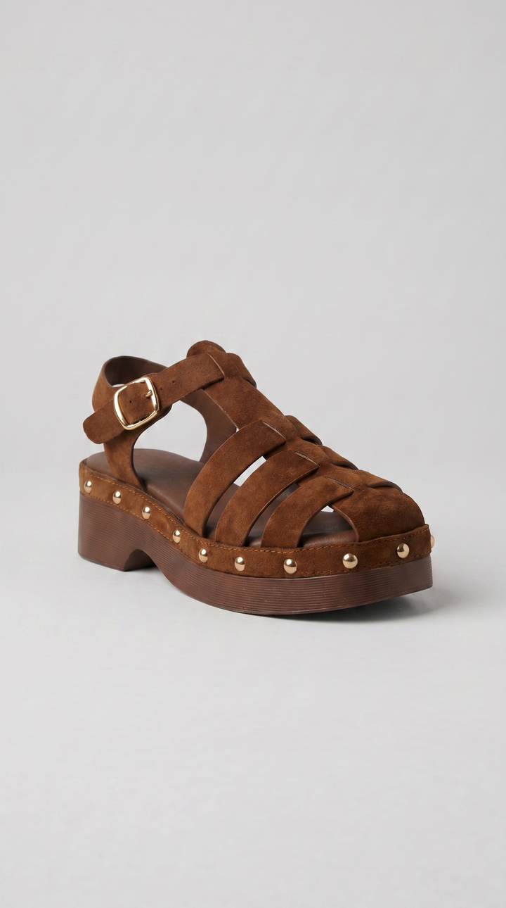 The Heritage Clog Sandal - Brown