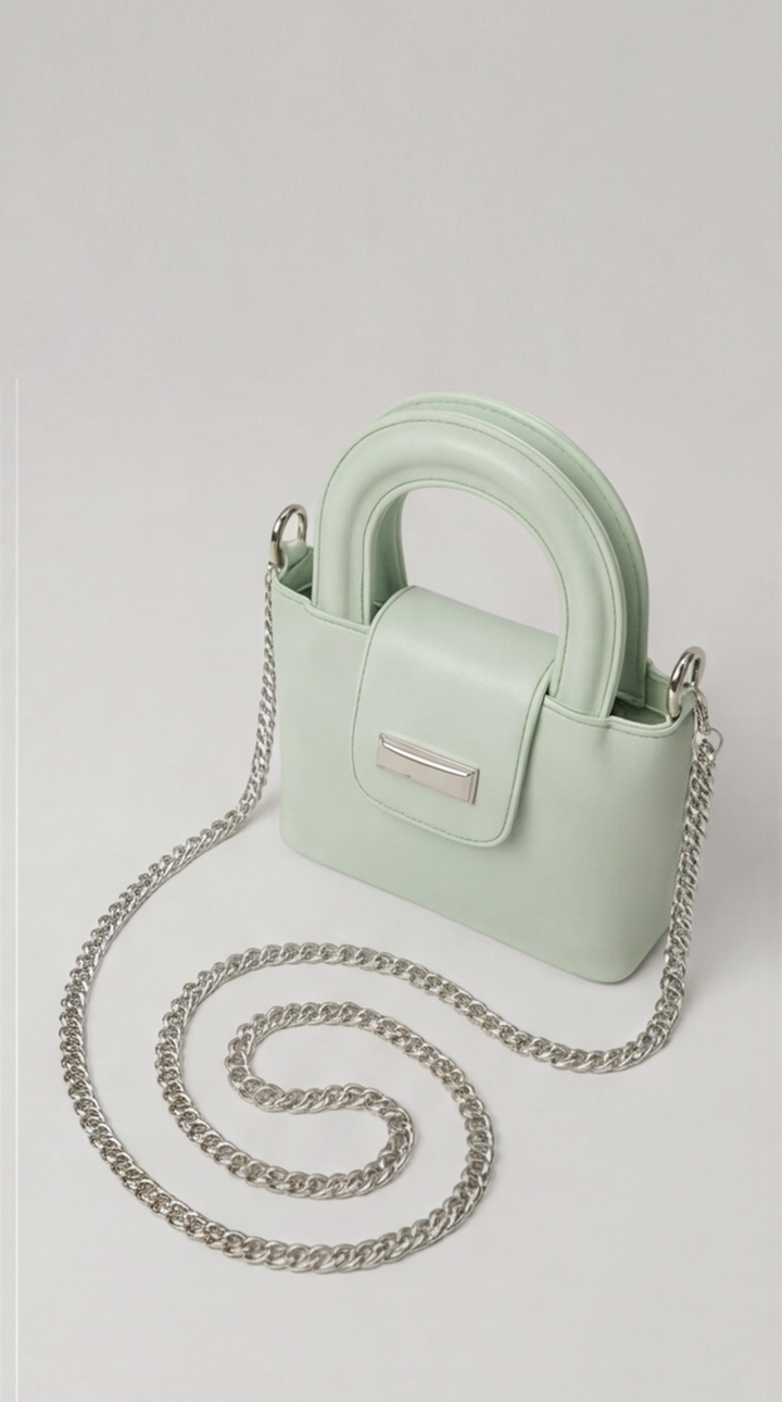 Noir Mini Satchel - Mint