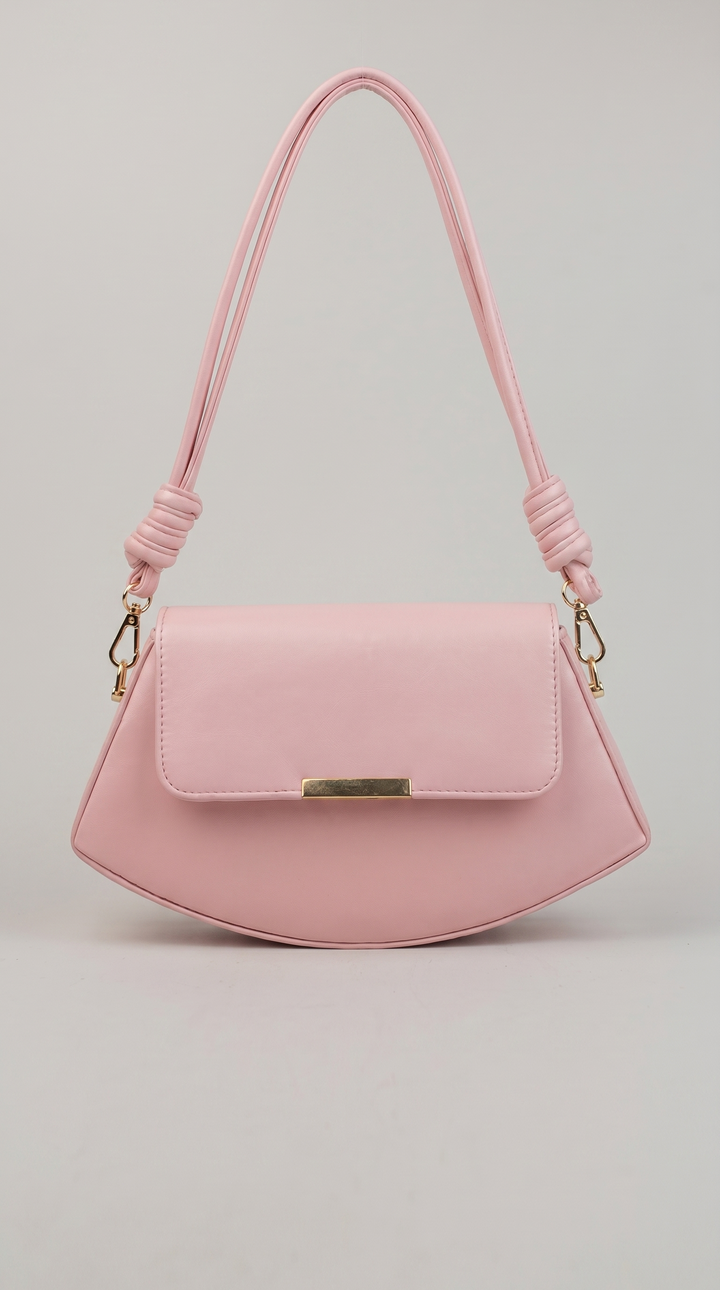 The Crescent Knot Bag - Pink Marshmallow