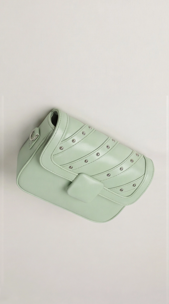 The Onyx Edge Crossbody - Pastel Green