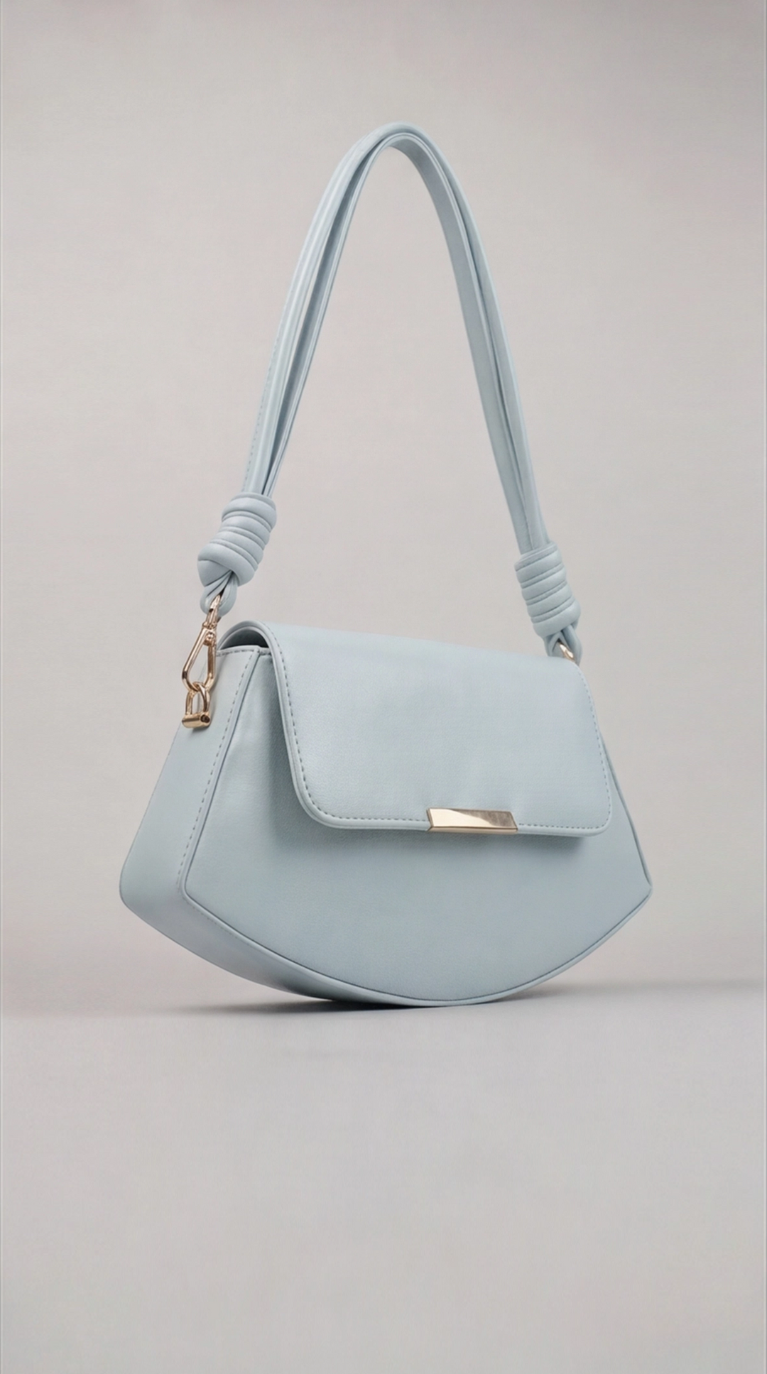 The Crescent Knot Bag - Babyblue