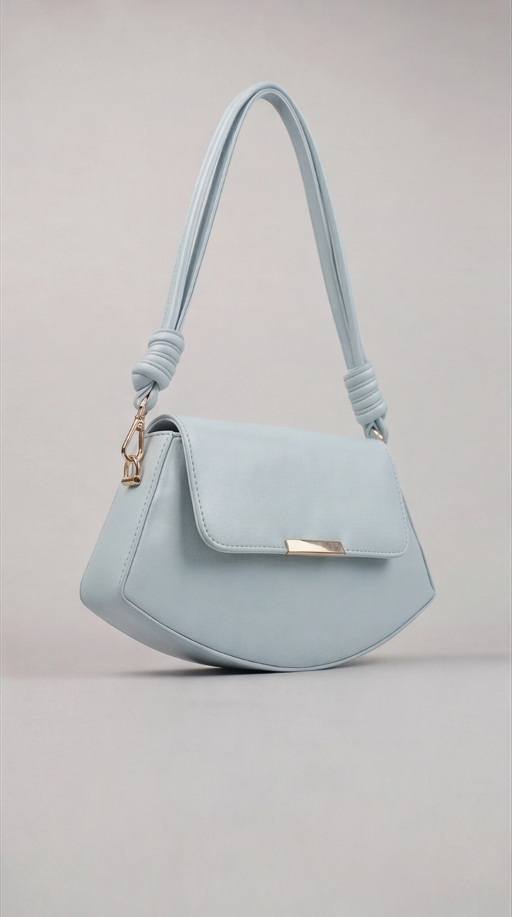 The Crescent Knot Bag - Babyblue