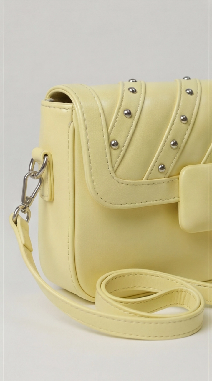 The Onyx Edge Crossbody - Butter yellow