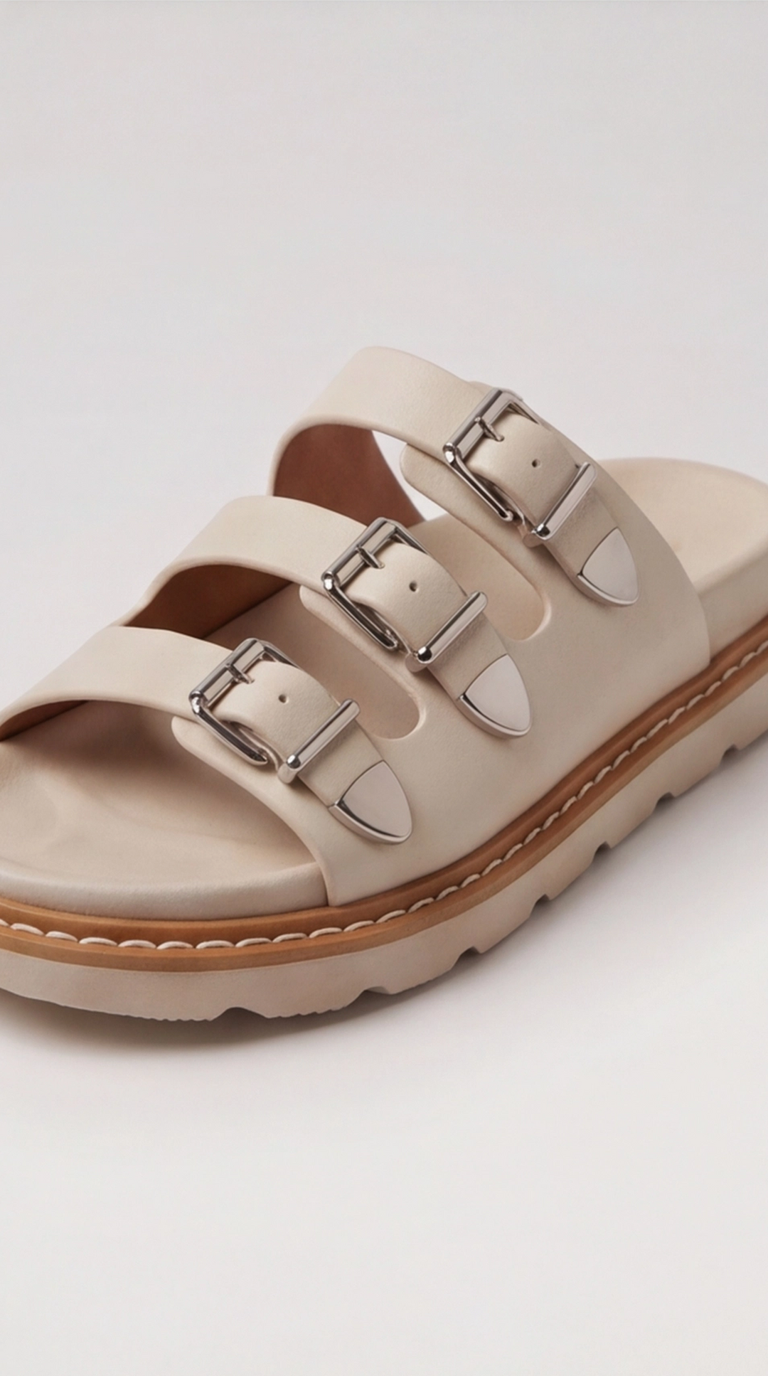 The Onyx Moto Slide - Beige
