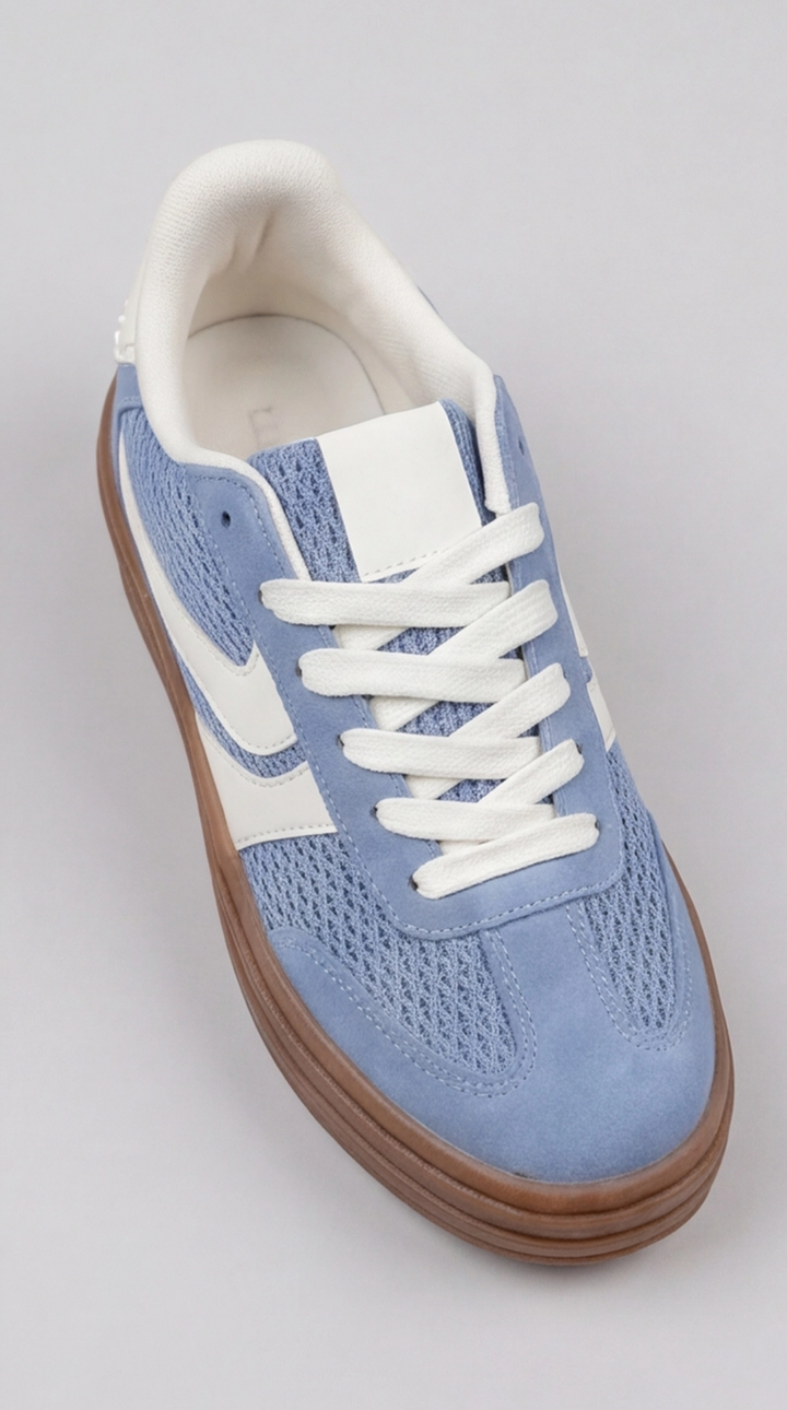 The Terra Forest Platform Sneaker - Blue