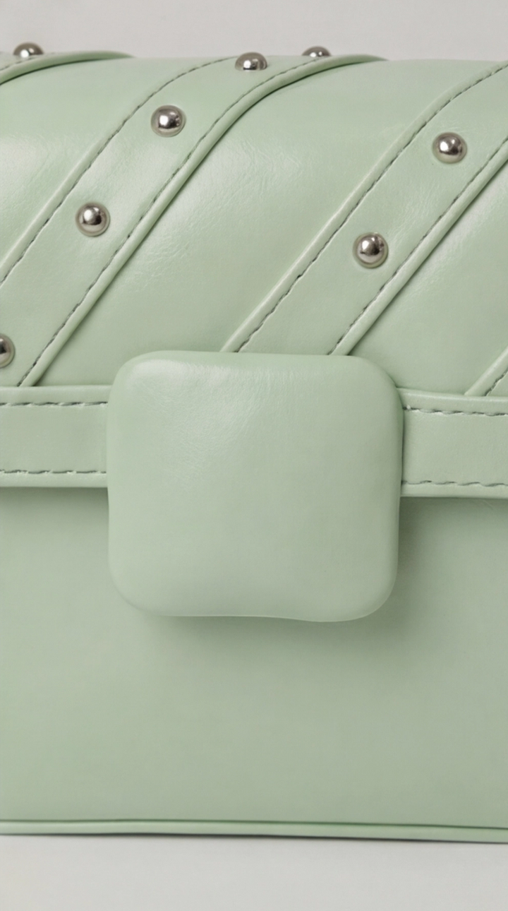 The Onyx Edge Crossbody - Pastel Green
