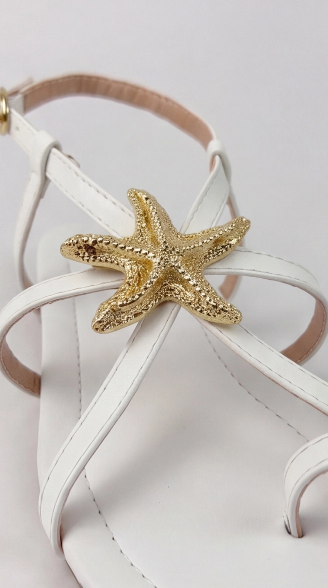 The Aurelia Star Sandal - White