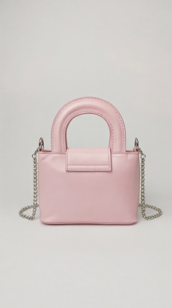Noir Mini Satchel -  Pink Marshmallow
