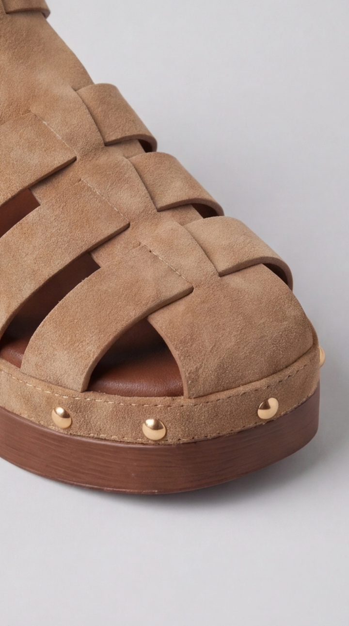 The Heritage Clog Sandal - Cognac
