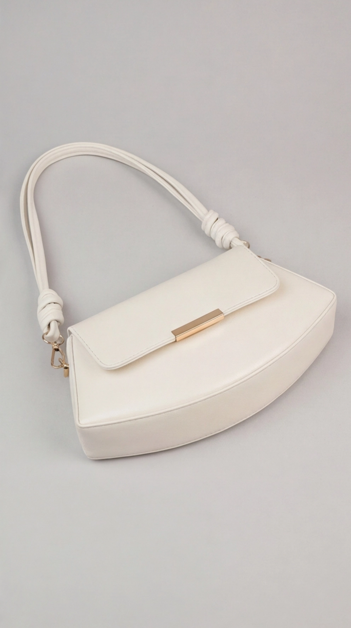 The Crescent Knot Bag - Creamy