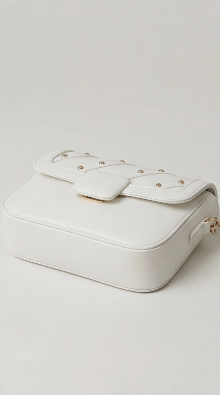 The Onyx Edge Crossbody - White
