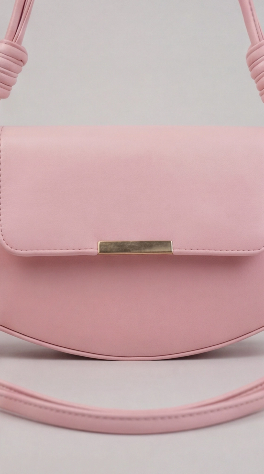The Crescent Knot Bag - Pink Marshmallow