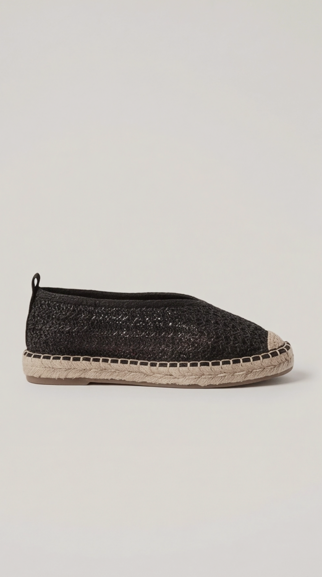 The Isla Raffia Espadrille - Black