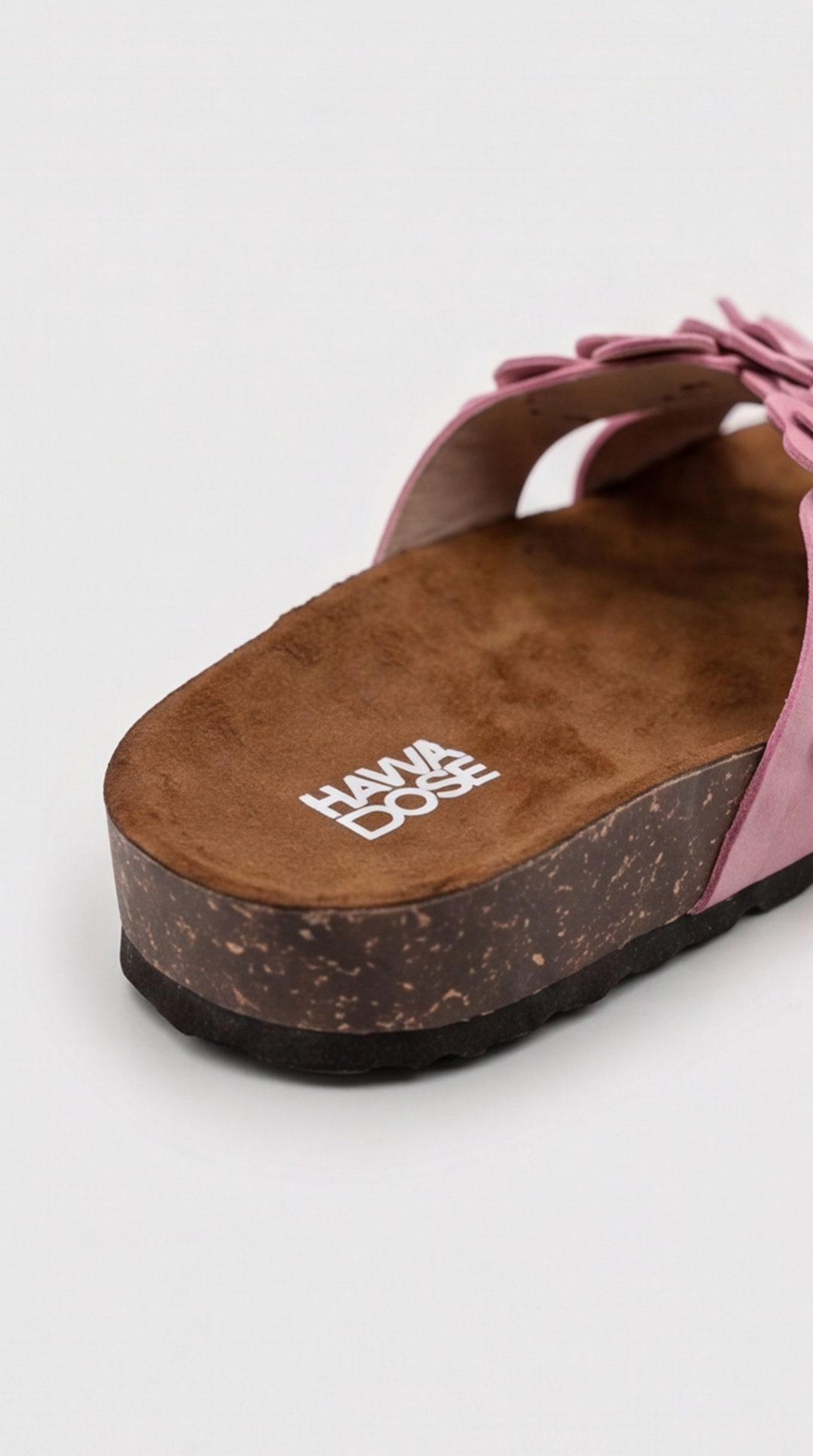 Dusty Pink Floral Cross Sandal