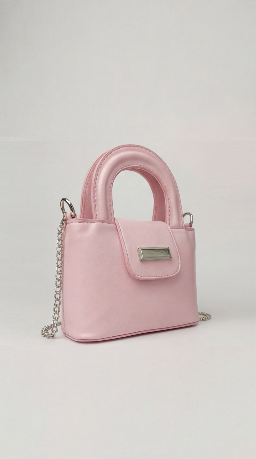 Noir Mini Satchel -  Pink Marshmallow