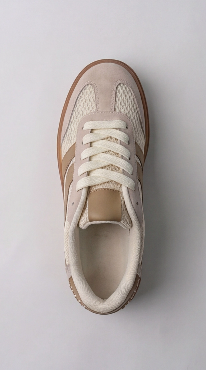 The Terra Forest Platform Sneaker - Beige