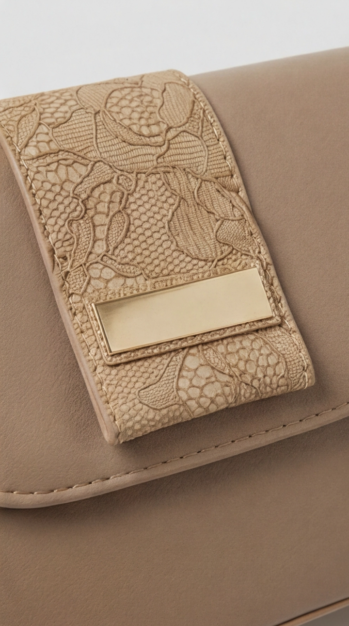 The Arc Bag - creamy tan