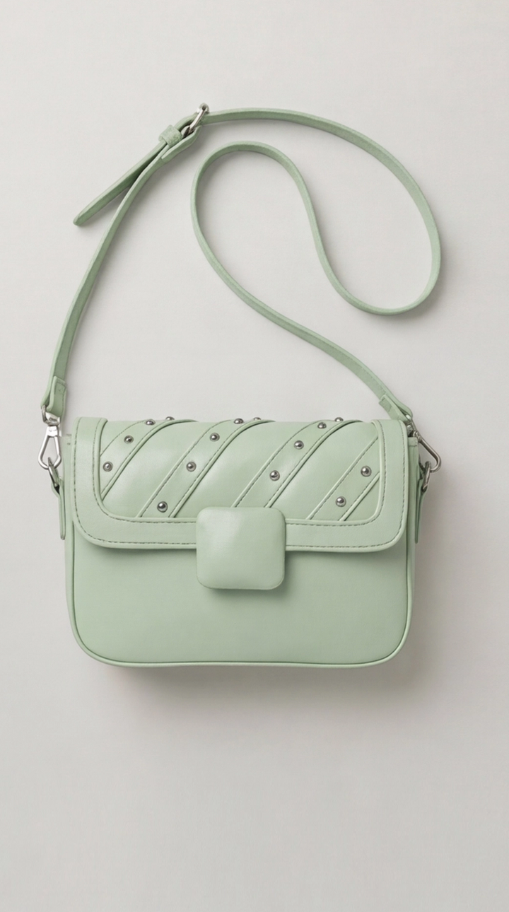 The Onyx Edge Crossbody - Pastel Green