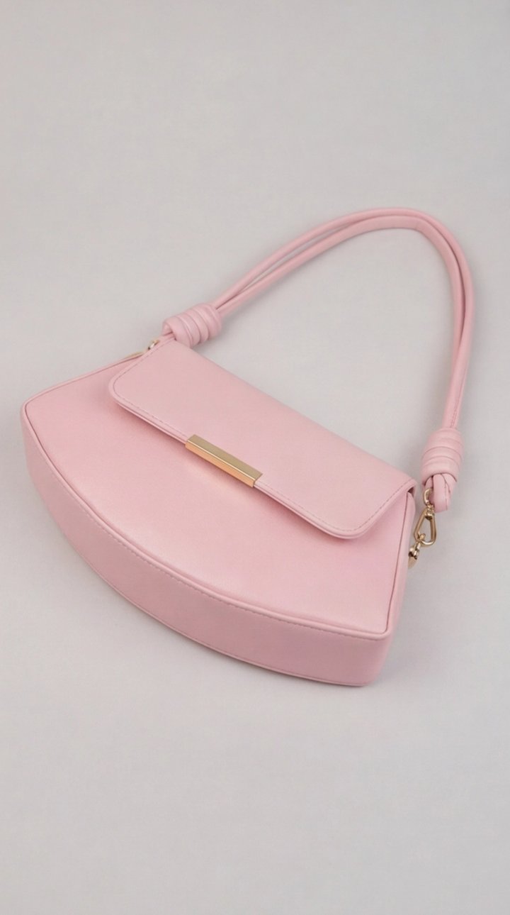 The Crescent Knot Bag - Pink Marshmallow