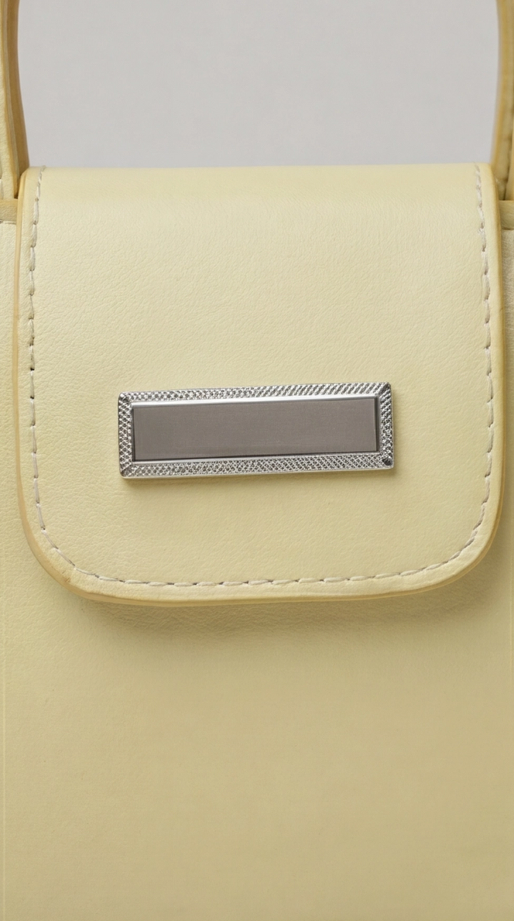 Noir Mini Satchel -  Butter yellow