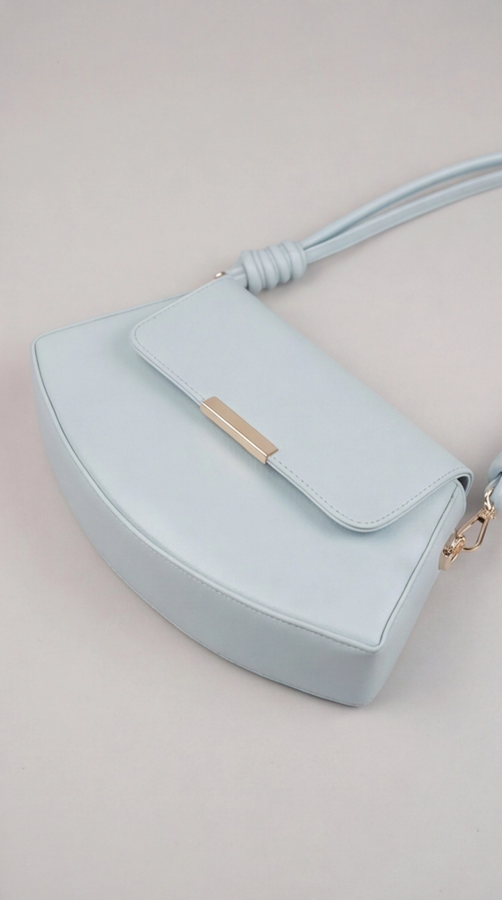 The Crescent Knot Bag - Babyblue