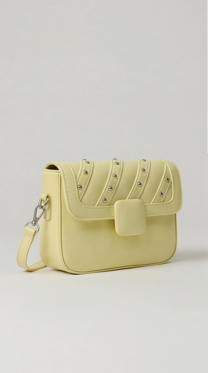 The Onyx Edge Crossbody - Butter yellow