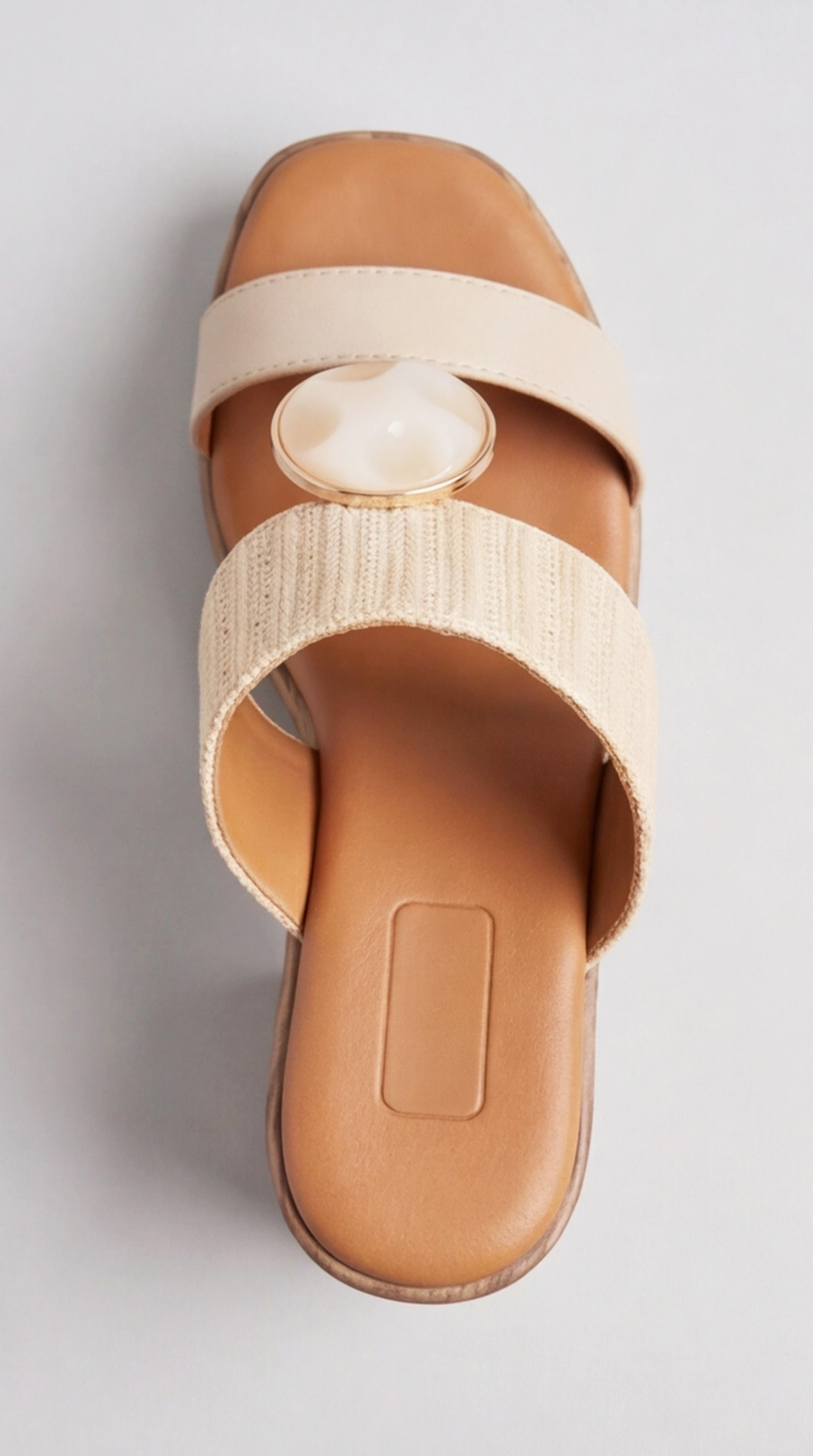 The Selene Artisan Mule - Beige