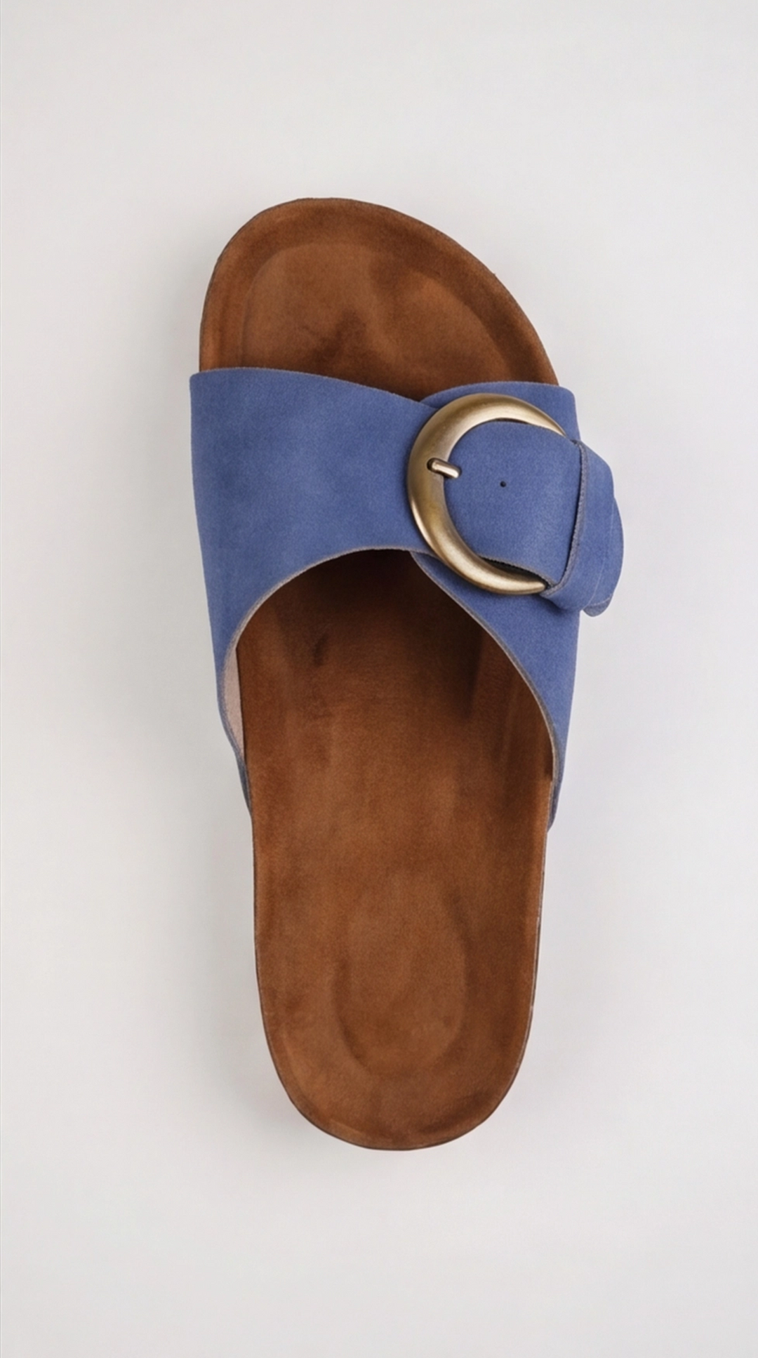The Luna Buckle Slide - Jeans