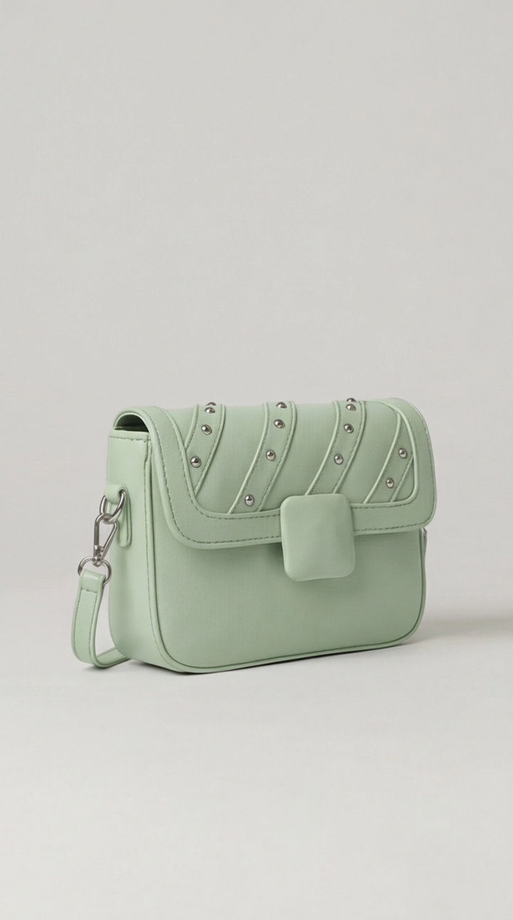 The Onyx Edge Crossbody - Pastel Green