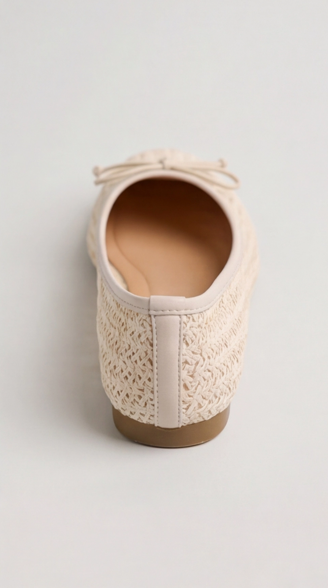 The Aria Raffia Ballet Flat - Beige