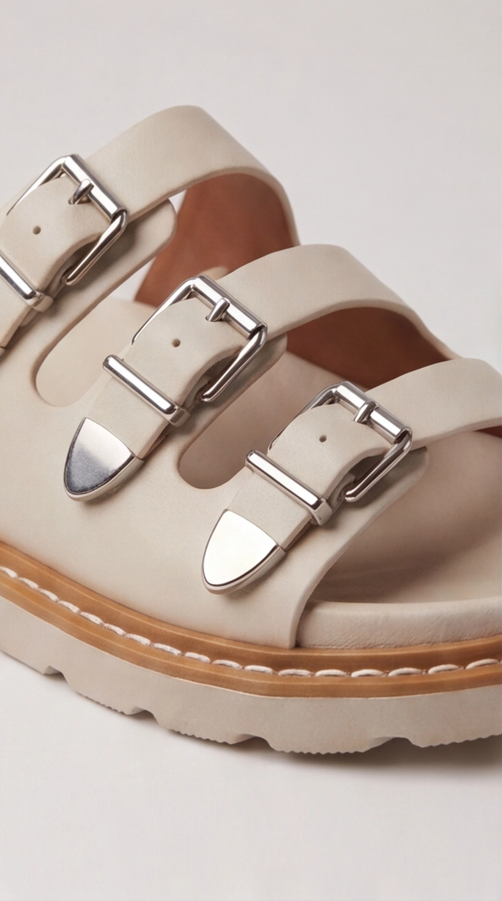 The Onyx Moto Slide - Beige