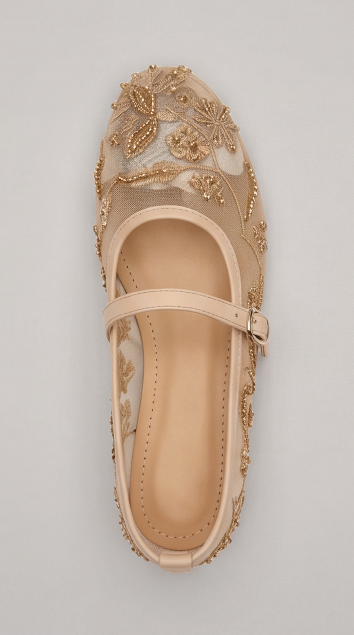 The Seraphina Mary Jane - Beige