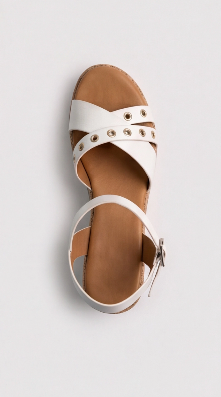 The Nova Grommet Wedge - White